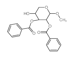 b-L-Arabinopyranoside, methyl,2,3-dibenzoate Structure