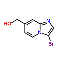 (3-Bromoimidazo[1,2-a]pyridin-7-yl)methanol结构式