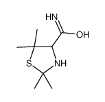2,2,5,5-tetramethyl-1,3-thiazolidine-4-carboxamide结构式