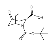 (1S,3S,4S)-2-(tert-butoxycarbonyl)-5-oxo-2-azabicyclo[2.2.2]octane-3-carboxylic acid Structure