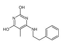 5-methyl-6-(2-phenylethylamino)-1H-pyrimidine-2,4-dione Structure