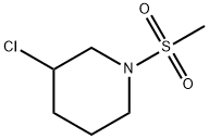 3-chloro-1-methanesulfonylpiperidine Structure