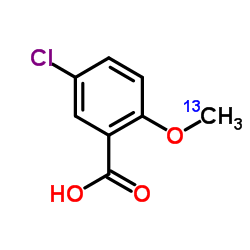 5-Chloro-2-[(13C,2H3)methyloxy]benzoic acid Structure