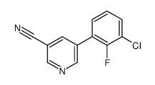 5-(3-chloro-2-fluorophenyl)pyridine-3-carbonitrile结构式