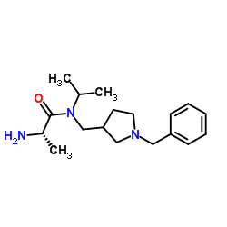 N-[(1-Benzyl-3-pyrrolidinyl)methyl]-N-isopropyl-L-alaninamide Structure