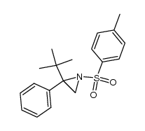 2-tert-butyl-2-phenyl-1-(4-tolylsulfonyl)aziridine Structure