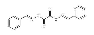 (1E,1'E)-benzaldehyde O-(2-(((E)-benzylideneamino)oxy)-2-oxoacetyl) oxime结构式