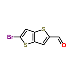 5-Bromothieno[3,2-b]thiophene-2-carbaldehyde结构式