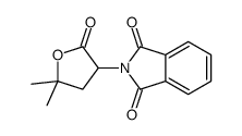 2-(5,5-dimethyl-2-oxooxolan-3-yl)isoindole-1,3-dione结构式