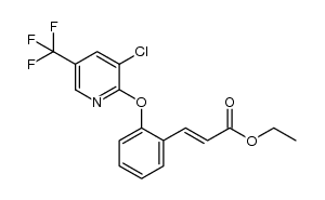 ethyl (2E)-3-(2-([3-chloro-5-(trifluoromethyl)pyridin-2-yl]oxy)phenyl)acrylate结构式