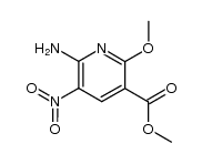 6-Amino-2-methoxy-5-nitropyridin-3-carbonsaeuremethylester结构式