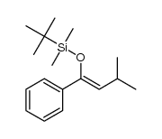 (Z)-1-t-butyldimethylsilyloxy-3-methyl-1-phenyl-1-butene结构式