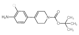 tert-Butyl 4-(4-amino-3-chlorophenyl)-5,6-dihydropyridine结构式