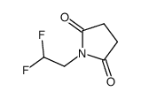 1-(2,2-difluoroethyl)pyrrolidine-2,5-dione结构式