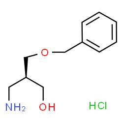 (R)-3-amino-2-((benzyloxy)methyl)propan-1-ol hydrochloride structure
