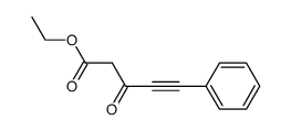 3-oxo-5-phenyl-4-pentynoic acid ethyl ester Structure