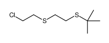 2-[2-(2-chloroethylsulfanyl)ethylsulfanyl]-2-methylpropane Structure