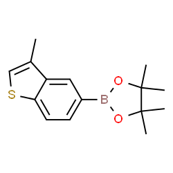 4,4,5,5-tetramethyl-2-(3-methylbenzo[b]thiophen-5-yl)-1,3,2-dioxaborolane结构式
