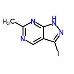 3-碘-6-甲基-1H-吡唑并[3,4-d]嘧啶结构式