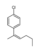 1-chloro-4-hex-2-en-2-ylbenzene结构式