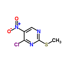 4-Chloro-2-(Methylthio)-5-nitropyrimidine结构式