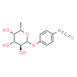 B-L-FUCOPYRANOSYLPHENYL ISOTHIOCYANATE结构式