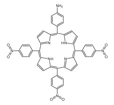 5-(4-aminophenyl)-10,15,20-tris(4-nitrophenyl)porphyrin Structure