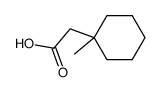 (1-methylcyclohexyl)acetic acid结构式