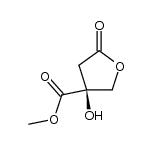 3-Furancarboxylicacid,tetrahydro-3-hydroxy-5-oxo-,methylester,(S)-(9CI) Structure