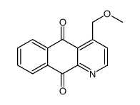 4-(methoxymethyl)benzo[g]quinoline-5,10-dione Structure