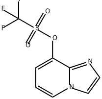Methanesulfonic acid, 1,1,1-trifluoro-, imidazo[1,2-a]pyridin-8-yl ester结构式