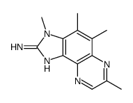 2-AMINO-3,4,5,7-TETRAMETHYLIMIDAZO(4,5-F)QUINOXALINE结构式