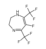 2,3-dihydro-6-fluoro-5,7-bis(trifluoromethyl)-1H-1,4-diazepine结构式