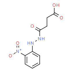 4-(2-{2-nitrophenyl}hydrazino)-4-oxobutanoic acid结构式