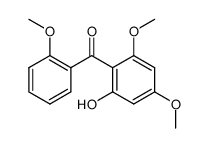 4,6-dimethoxy-2-hydroxy-2'-methoxybenzophenone结构式