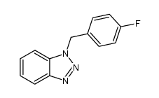 (4-Fluorophenyl)methyl-1H-benzotriazole结构式