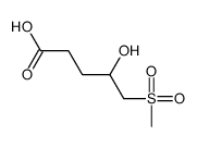 4-hydroxy-5-methylsulfonylpentanoic acid Structure
