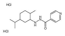(2-methyl-5-propan-2-ylcyclohexyl)-(pyridin-1-ium-4-carbonylamino)azanium,dichloride Structure