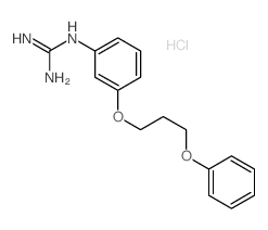 Guanidine,N-[3-(3-phenoxypropoxy)phenyl]-, hydrochloride (1:1) structure
