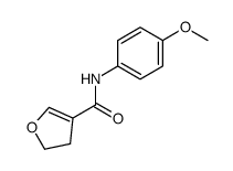 N-(4-methoxyphenyl)-4,5-dihydrofuran-3-carboxamide结构式