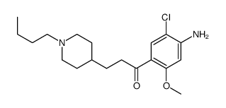 1-(4-amino-5-chloro-2-methoxyphenyl)-3-(1-butylpiperidin-4-yl)propan-1-one结构式