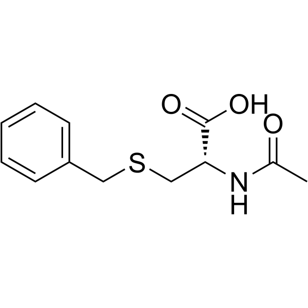 n-acetyl-s-benzyl-d-cysteine structure