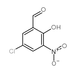 5-CHLORO-2-HYDROXY-3-NITRO-BENZALDEHYDE Structure