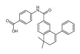 4-[(5,5-dimethyl-8-phenyl-6H-naphthalene-2-carbonyl)amino]benzoic acid Structure