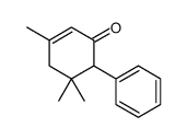 3,5,5-trimethyl-6-phenylcyclohex-2-en-1-one结构式