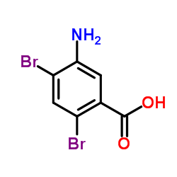 5-Amino-2,4-dibromobenzoic acid结构式