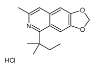 7-methyl-5-(2-methylbutan-2-yl)-[1,3]dioxolo[4,5-g]isoquinolin-6-ium,chloride结构式