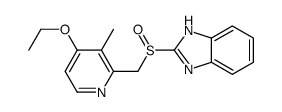 2-[(4-ETHOXY-3-METHYL-2-PYRIDINYL)-METHYLSULFINYL]-BENZIMIDAZOLE结构式
