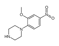 1-(2-methoxy-4-nitro-phenyl)-piperazine Structure