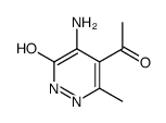 5-ACETYL-4-AMINO-6-METHYL-2H-PYRIDAZIN-3-ONE Structure